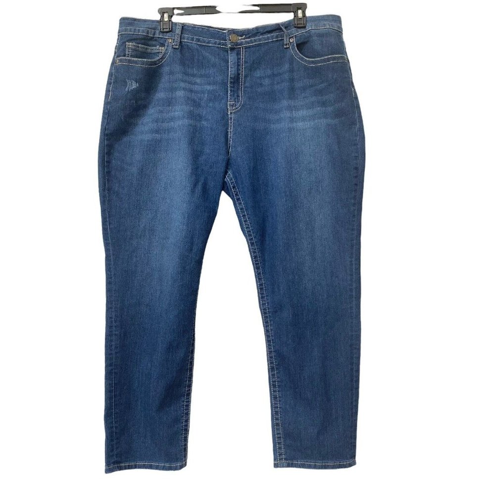 VGS Skinny Blue Jeans Hi Rise - Plus Size 24